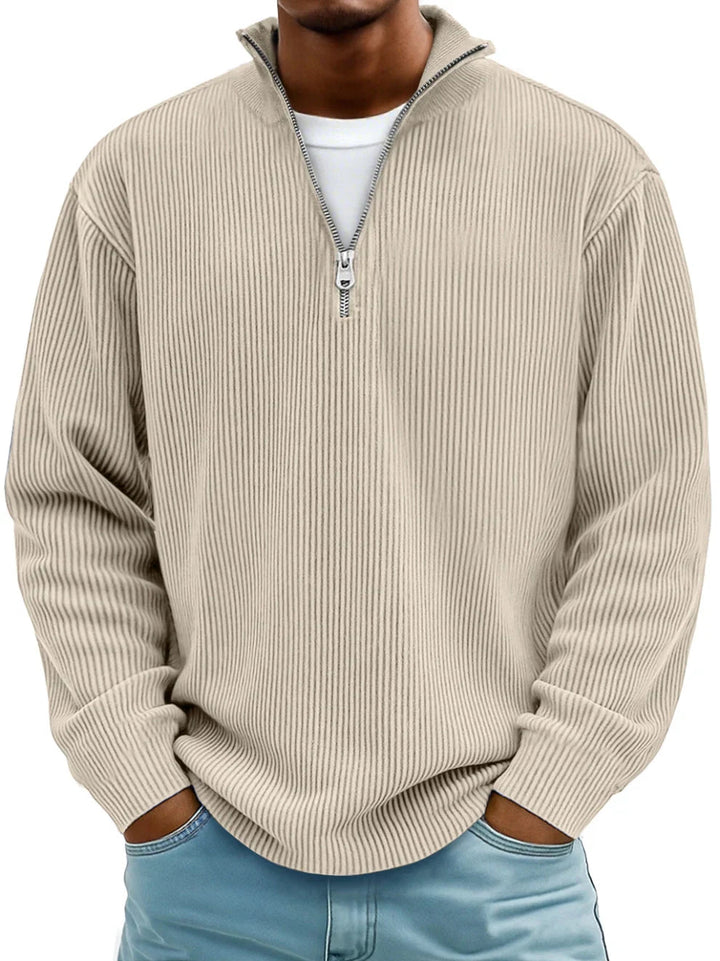 Reeve | Men’s Half-Zip Oversized Knit Sweatshirt