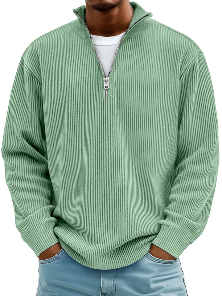 Reeve | Men’s Half-Zip Oversized Knit Sweatshirt