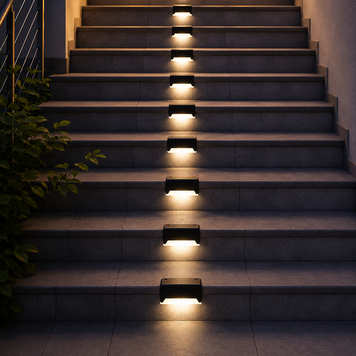 Durable waterproof outdoor step light resistant to heavy rain and weather