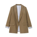 Carmelle | Women’s Brown Oversized Blazer