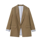 Carmelle | Women’s Brown Oversized Blazer