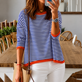 Marley | Women’s Striped Crew Neck Sweater