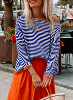 Marley | Women’s Striped Crew Neck Sweater