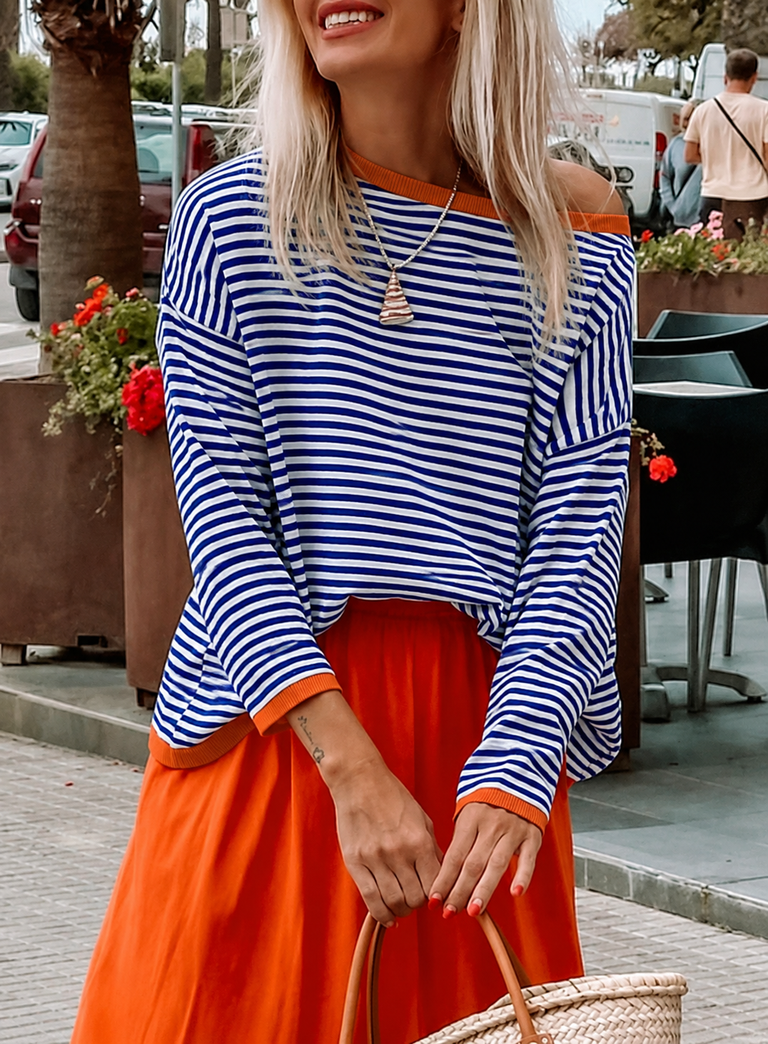 Marley | Women’s Striped Crew Neck Sweater