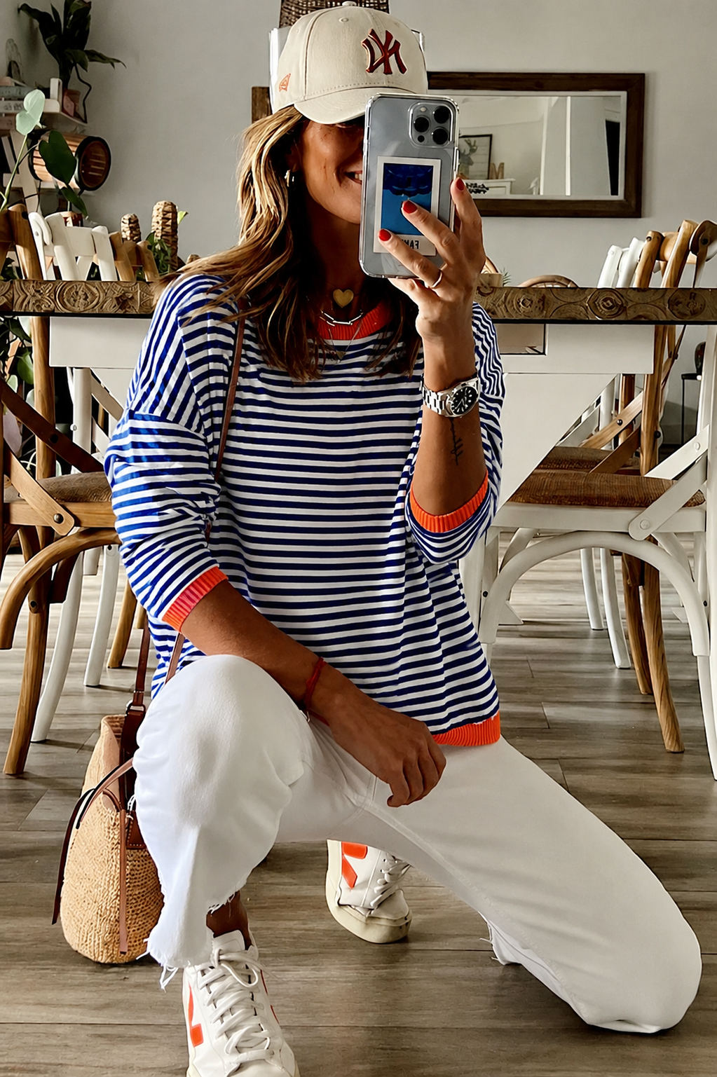 Marley | Women’s Striped Crew Neck Sweater