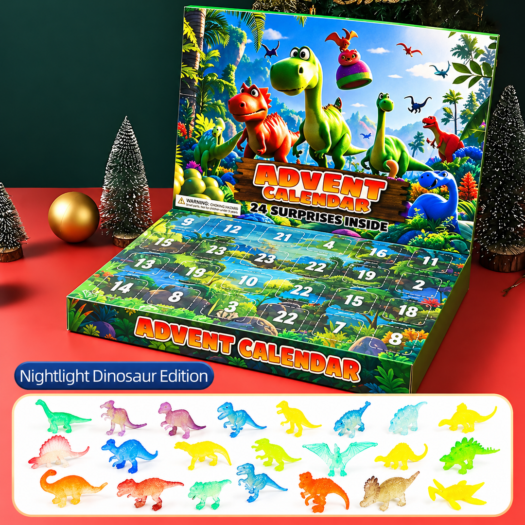 Colorful packaging design for the kids toys advent calendar and holiday countdown