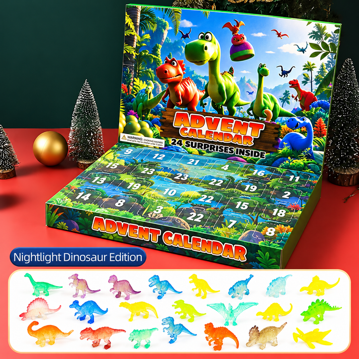 Colorful packaging design for the kids toys advent calendar and holiday countdown