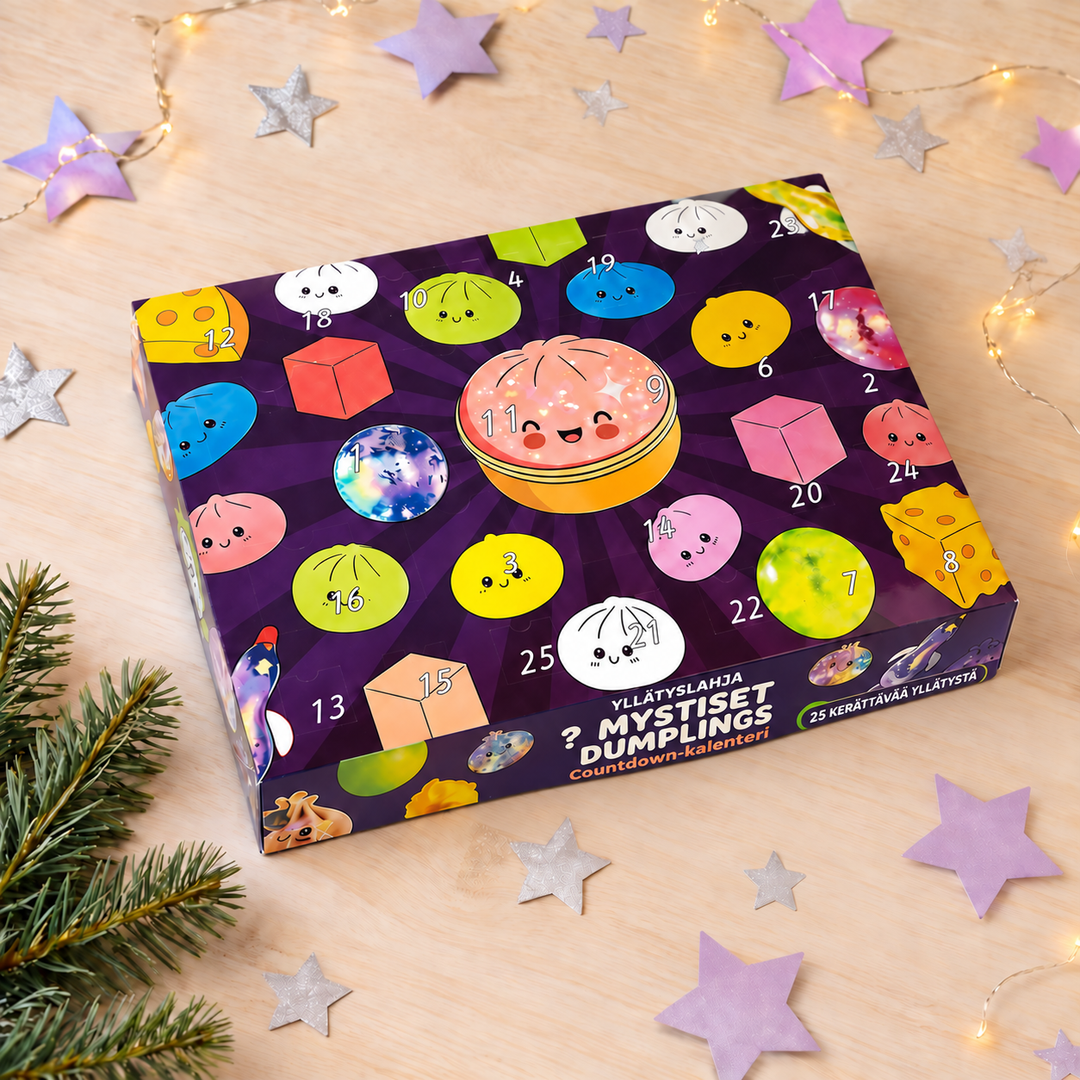 Numbered countdown doors on the squishy advent calendar