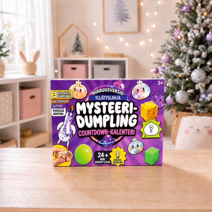 Kids squishy advent calendar holiday countdown box with cute squeeze toys
