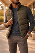Braxton | Men’s Quilted Zip-Up Vest