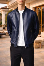 Talon | Men’s Leather Bomber Jacket