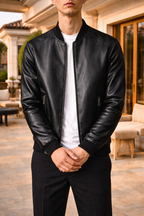 Talon | Men’s Leather Bomber Jacket