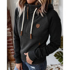 Cressida | Women’s Half Zip Mock Neck Hoodie