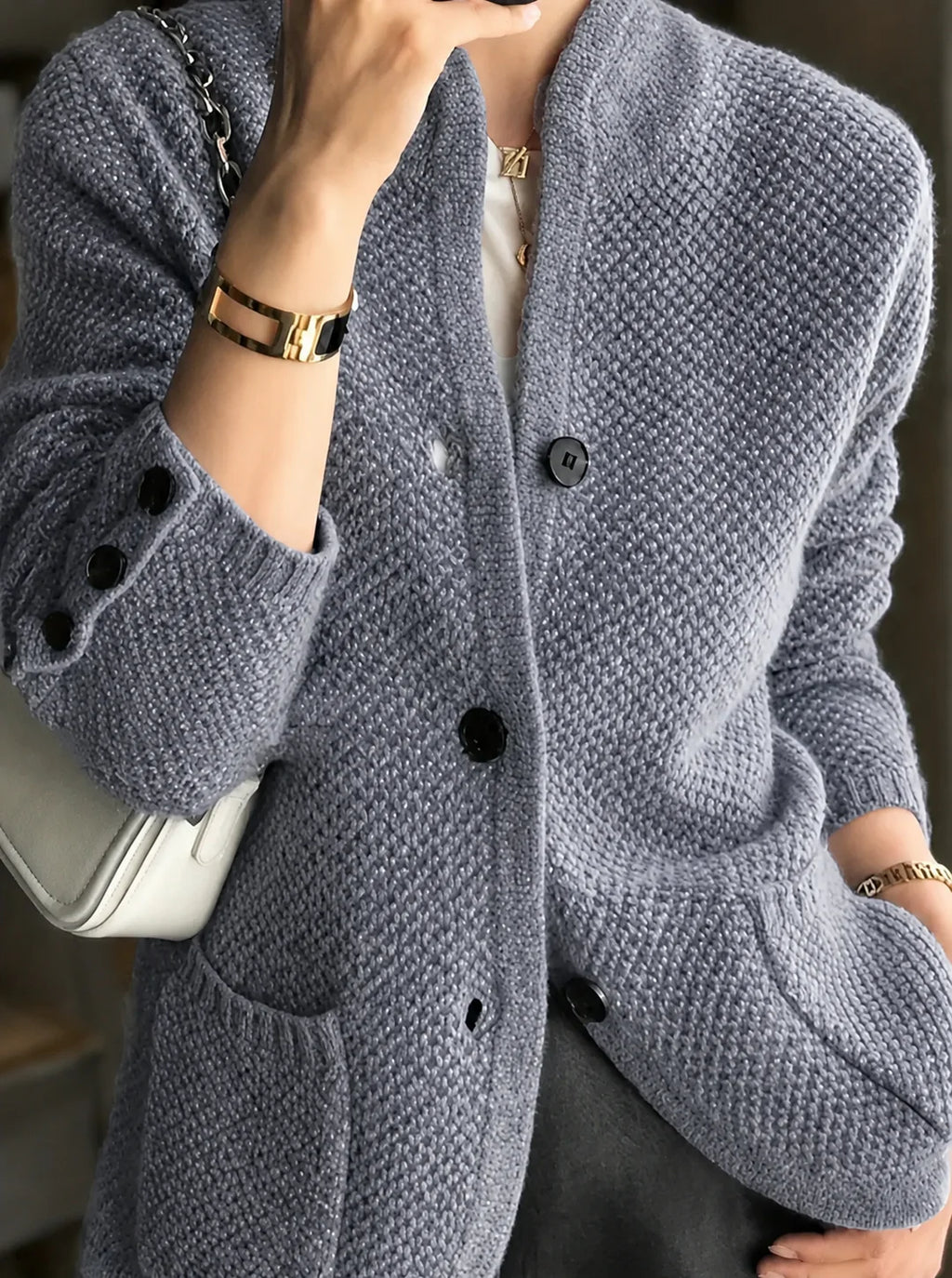 Thalia | Women’s Button Front Long Sleeve Cardigan