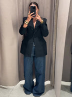 Evangeline | Women’s Charcoal Tailored Blazer