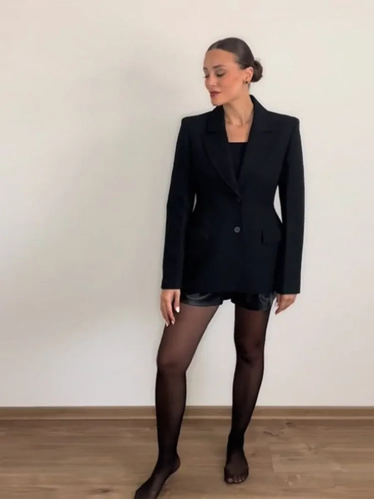 Evangeline | Women’s Charcoal Tailored Blazer