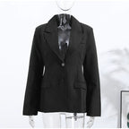 Evangeline | Women’s Charcoal Tailored Blazer