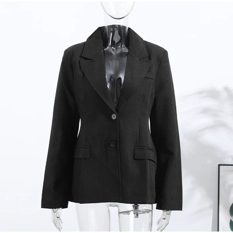 Evangeline | Women’s Charcoal Tailored Blazer