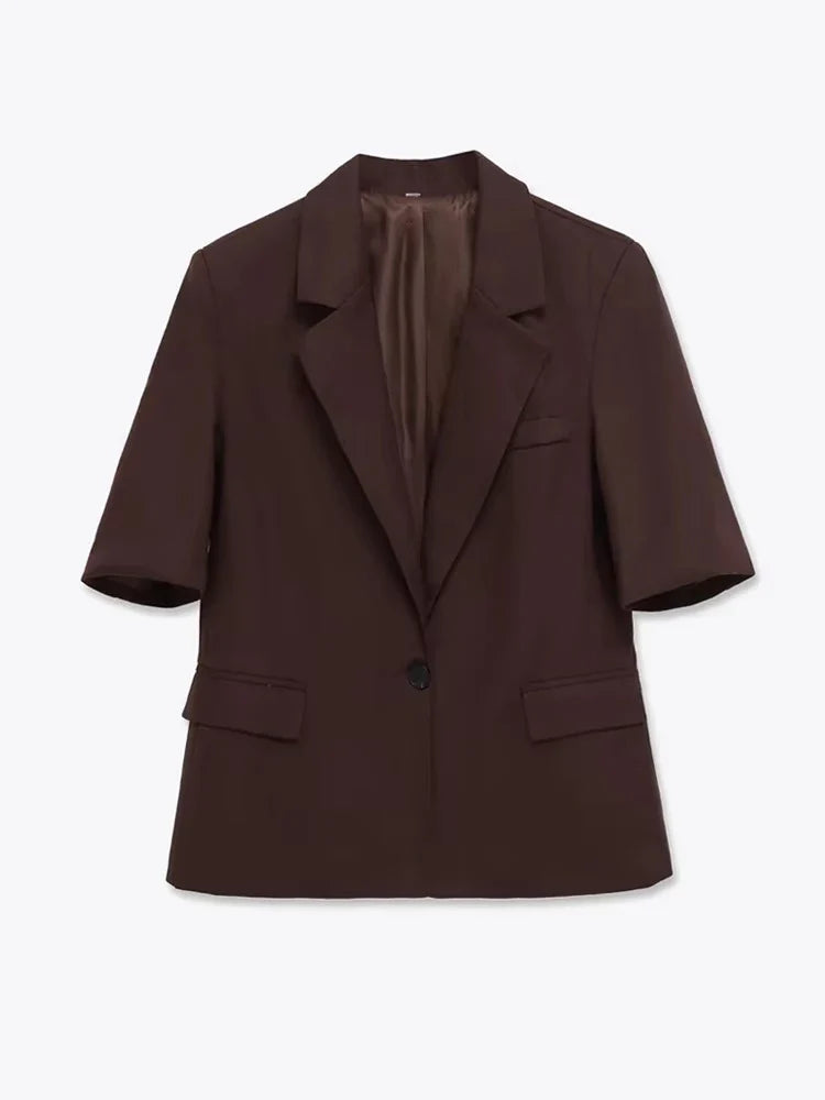 Tinsley | Women's Brown Office Blazer