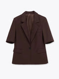 Tinsley | Women's Brown Office Blazer