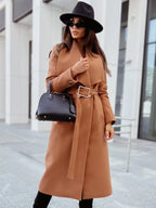 Celestine | Women’s Belted Wrap Wool Coat