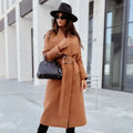 Celestine | Women’s Belted Wrap Wool Coat