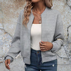 Ainsley | Women’s Zip-Up Bomber Cardigan