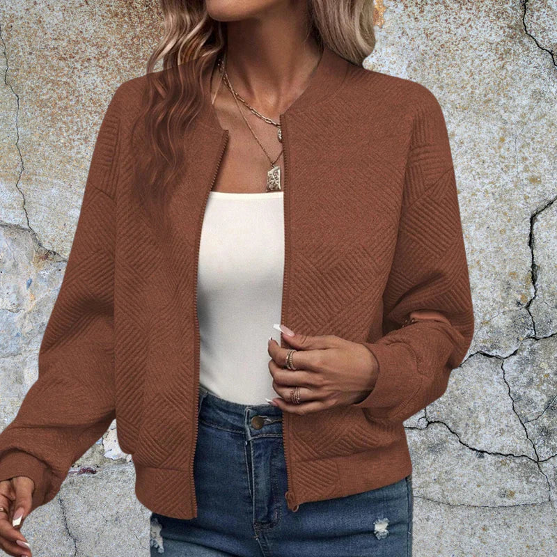 Ainsley | Women’s Zip-Up Bomber Cardigan