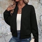 Ainsley | Women’s Zip-Up Bomber Cardigan