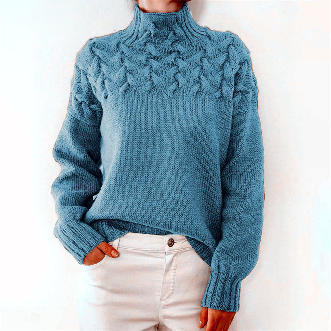Delphine | Women’s Knit Turtleneck Sweater