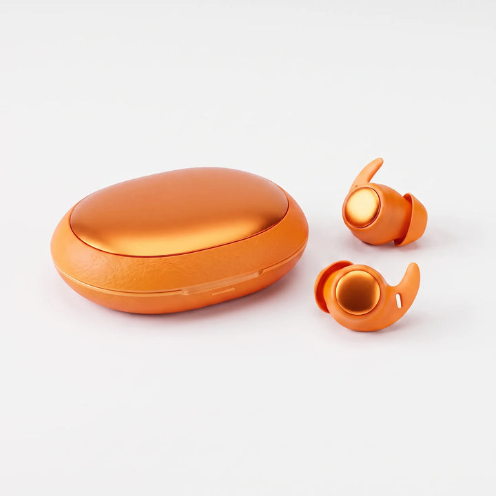 Mini wireless sleep earbuds in charging case for side sleepers