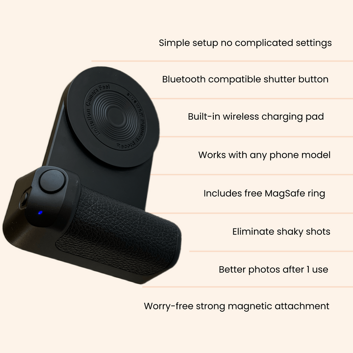 Universal powerbank with selfie grip for mobile photography and vlogging