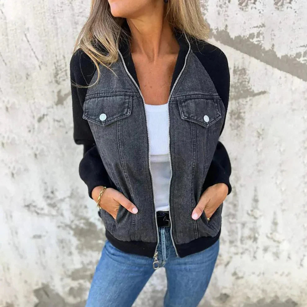 Nikki | Women’s Denim Sherpa Jacket