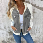 Nikki | Women’s Denim Sherpa Jacket