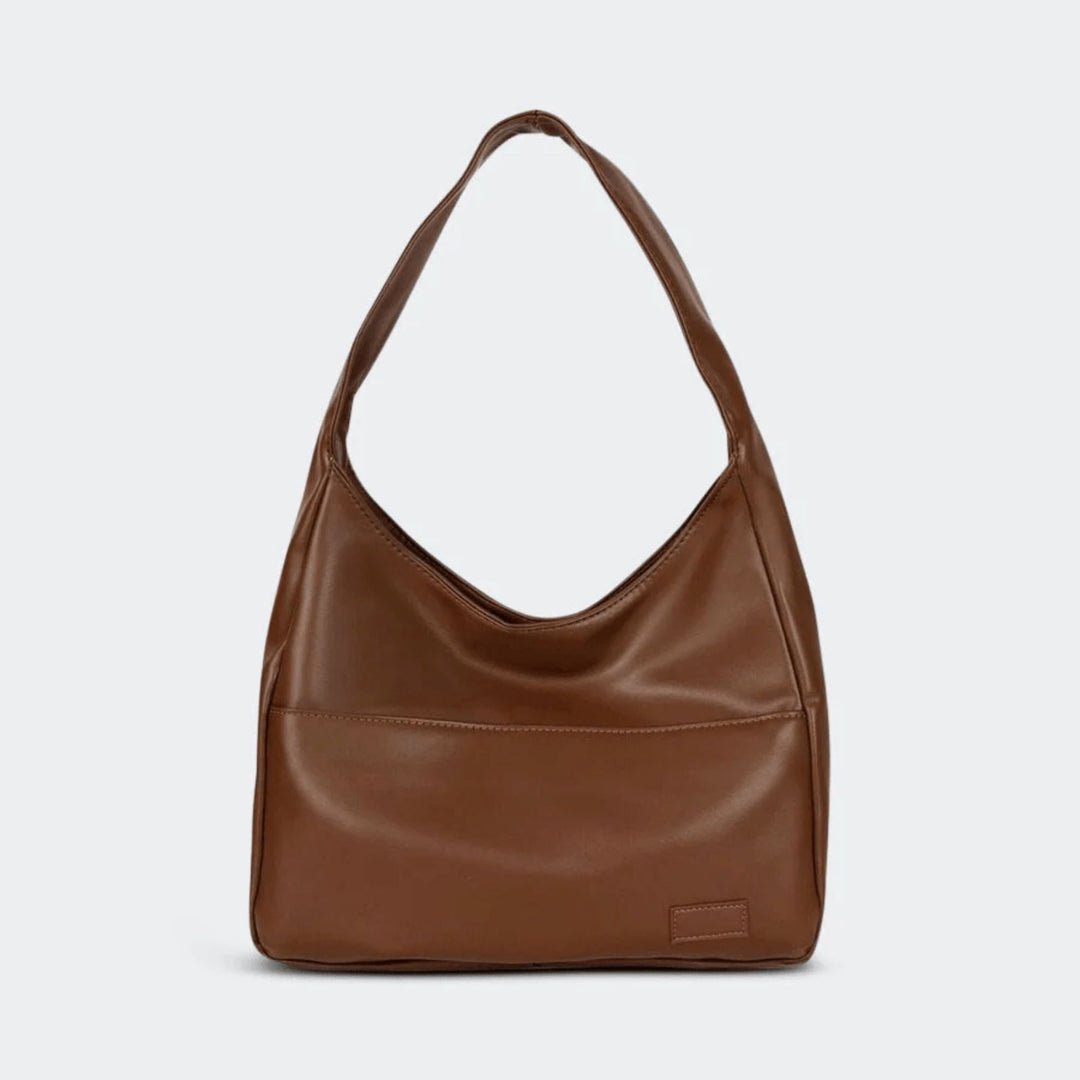 Brown Gloria vintage shoulder bag front view