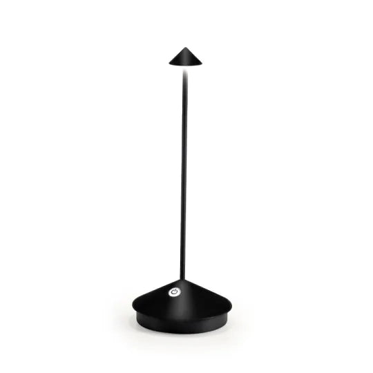 Bright LED lamp illuminating a home office desk for productive late work