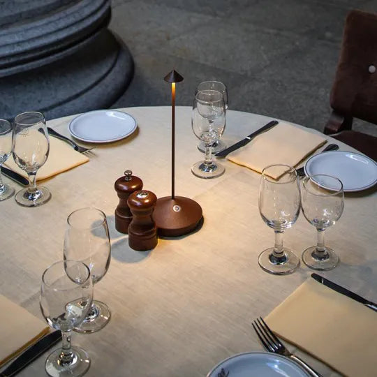 Rechargeable wireless lamp featuring smooth dimmable light for ambient settings