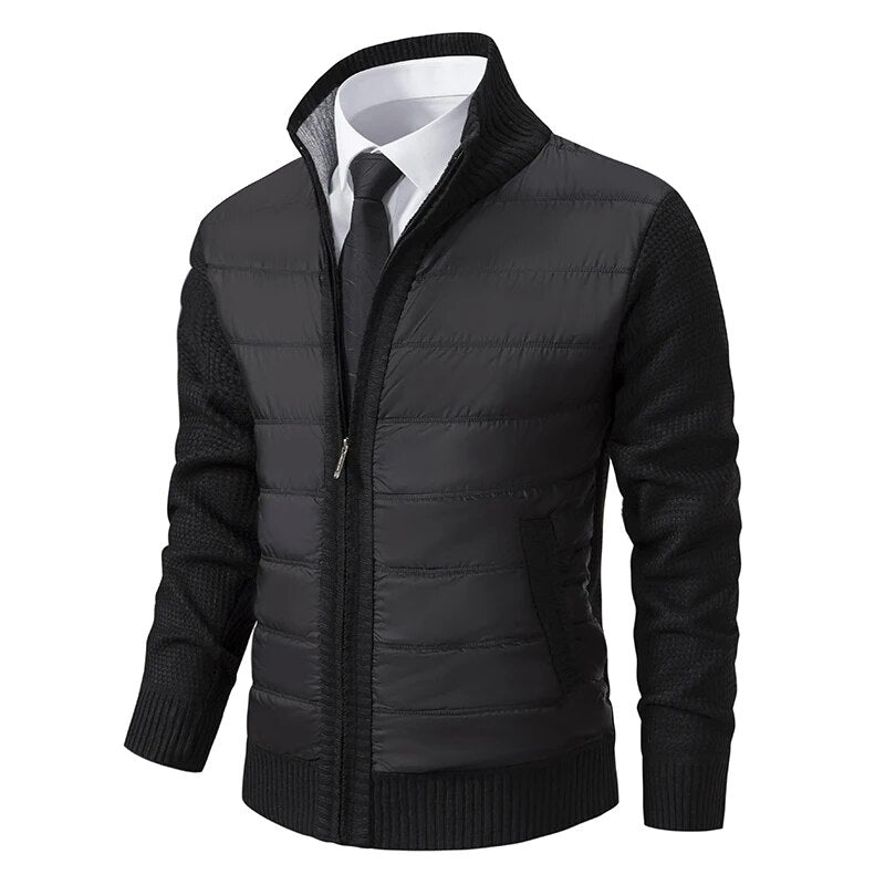 Kendall | Men’s Quilted-Front Knit Jacket