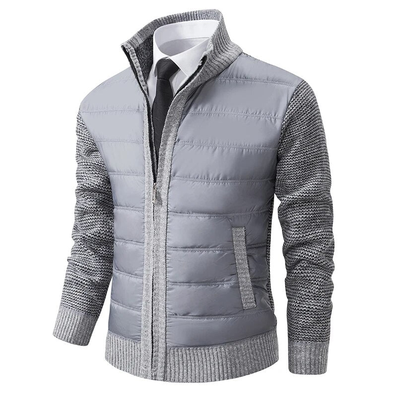 Kendall | Men’s Quilted-Front Knit Jacket
