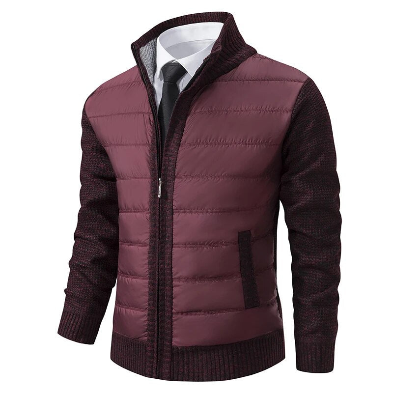 Kendall | Men’s Quilted-Front Knit Jacket