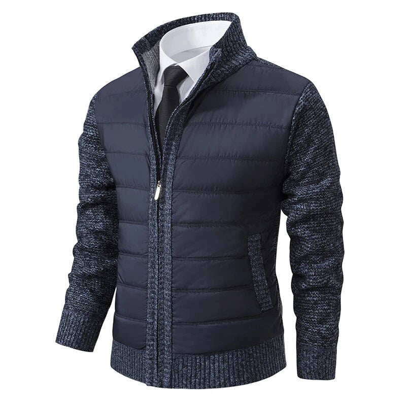 Kendall | Men’s Quilted-Front Knit Jacket