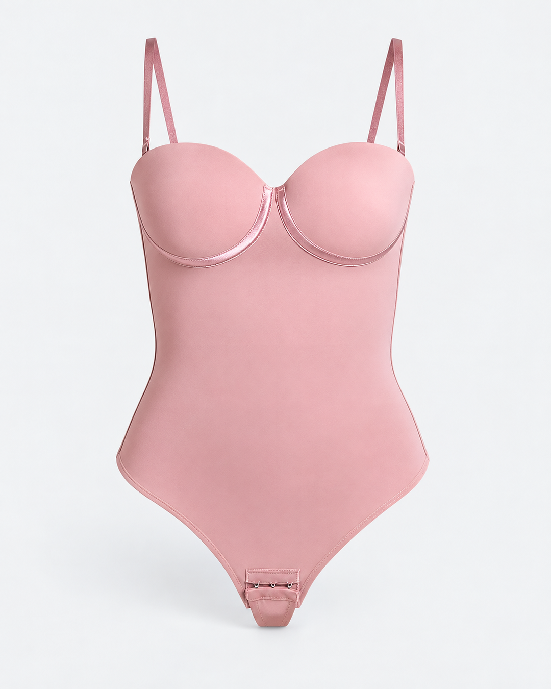 Breathable fabric detail of womens seamless lingerie shapewear bodysuit