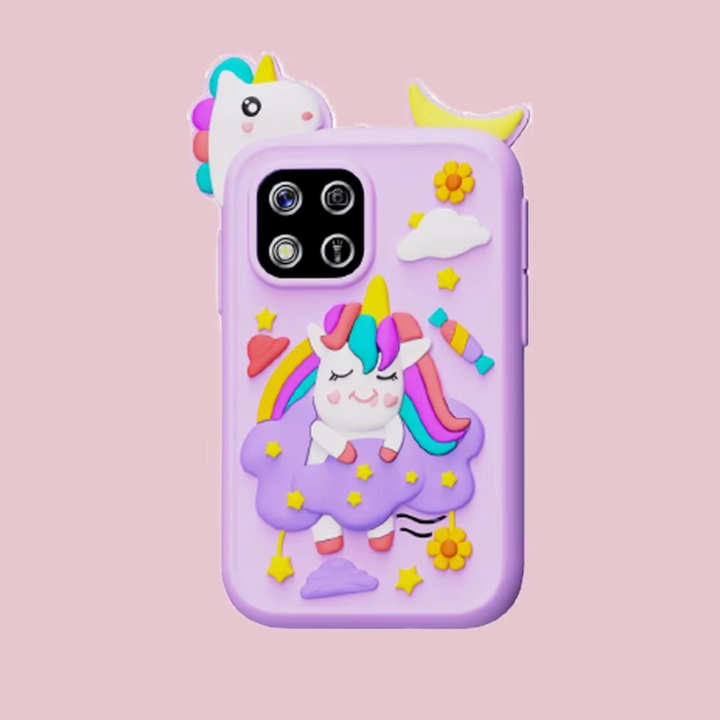 Interactive toddler gift smart toy phone showing learning apps on screen