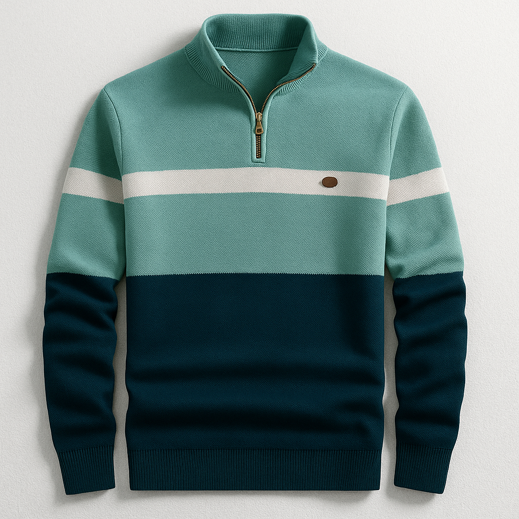 John | Men’s Quarter-Zip Knit Sweater