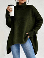 Harlowe | Women’s Oversized Turtleneck Knit Sweater