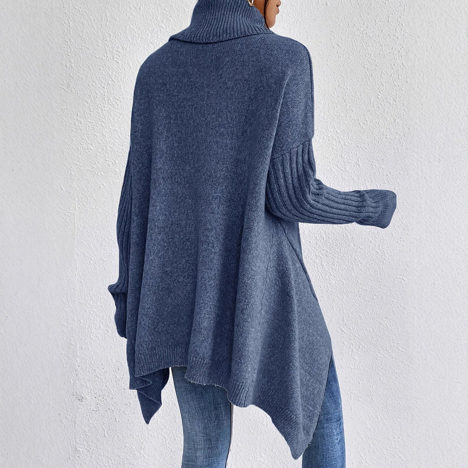 Harlowe | Women’s Oversized Turtleneck Knit Sweater