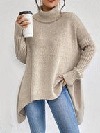 Harlowe | Women’s Oversized Turtleneck Knit Sweater