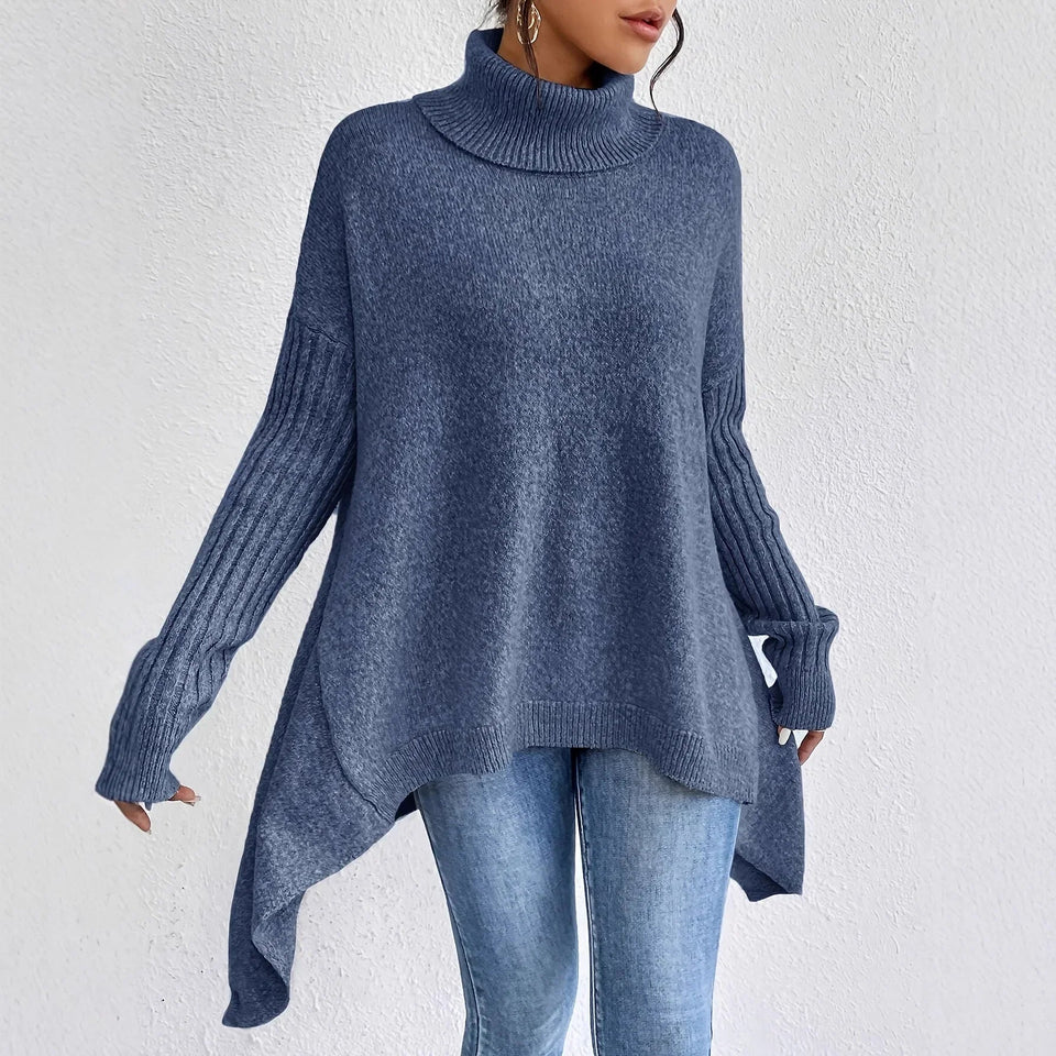 Harlowe | Women’s Oversized Turtleneck Knit Sweater