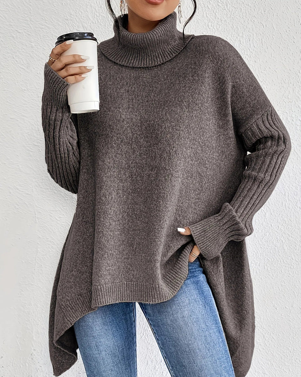 Harlowe | Women’s Oversized Turtleneck Knit Sweater