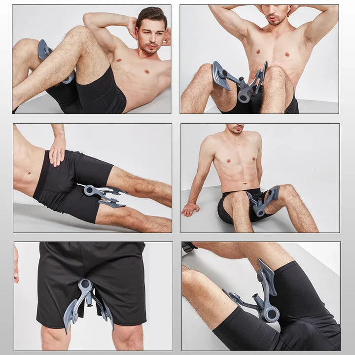 Lower body workout device designed for inner thigh and pelvic floor toning